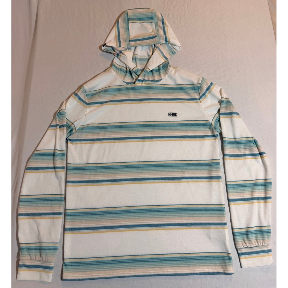 Salty Crew Mens White Cap UV‎ Hoodie SIze